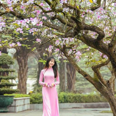 Màu tím mộng mơ của Áo Dài Việt Nam 17