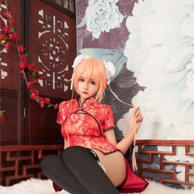 Sườn Xám Đỏ - 红色旗袍 01