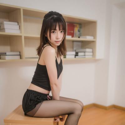 绮太郎 Kitaro - Hắc Ti Trang Phục - 黑丝套装 23